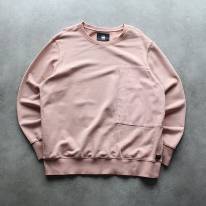 G-Star RAW Sweatshirt – Dusty Pink Oversized Fit (Man-XXL)