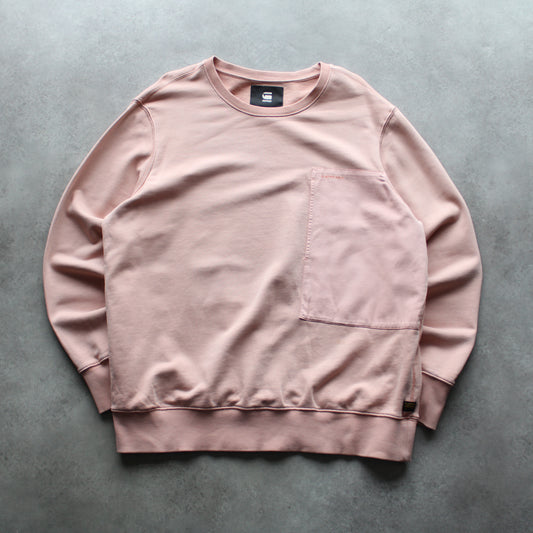 G-Star RAW Sweatshirt – Dusty Pink Oversized Fit (Man-XXL)