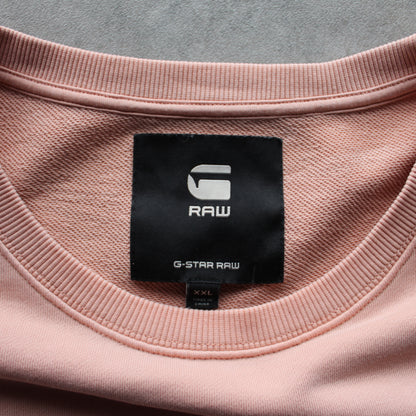 G-Star RAW Sweatshirt – Dusty Pink Oversized Fit (Man-XXL)
