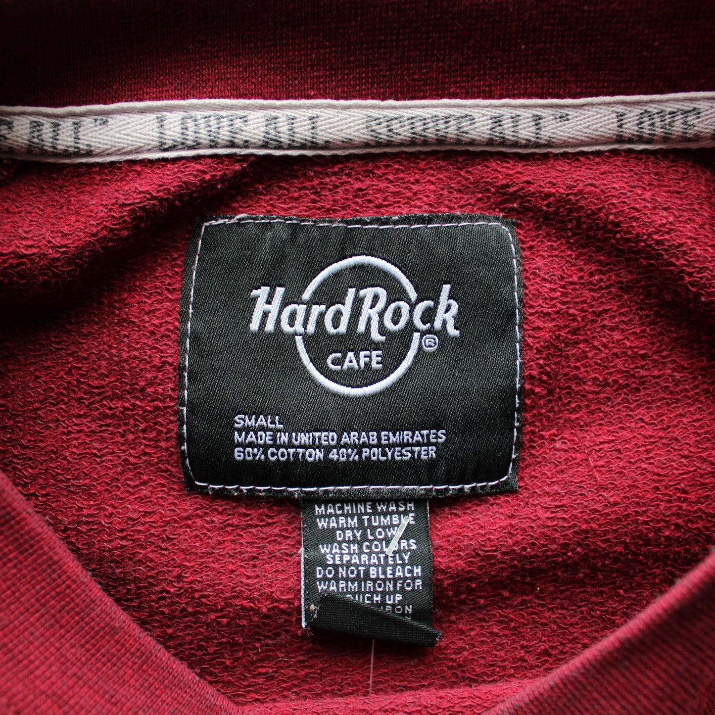 Hard Rock Cafe Lisbon Sweatshirt – Burgundy (Woman-S)