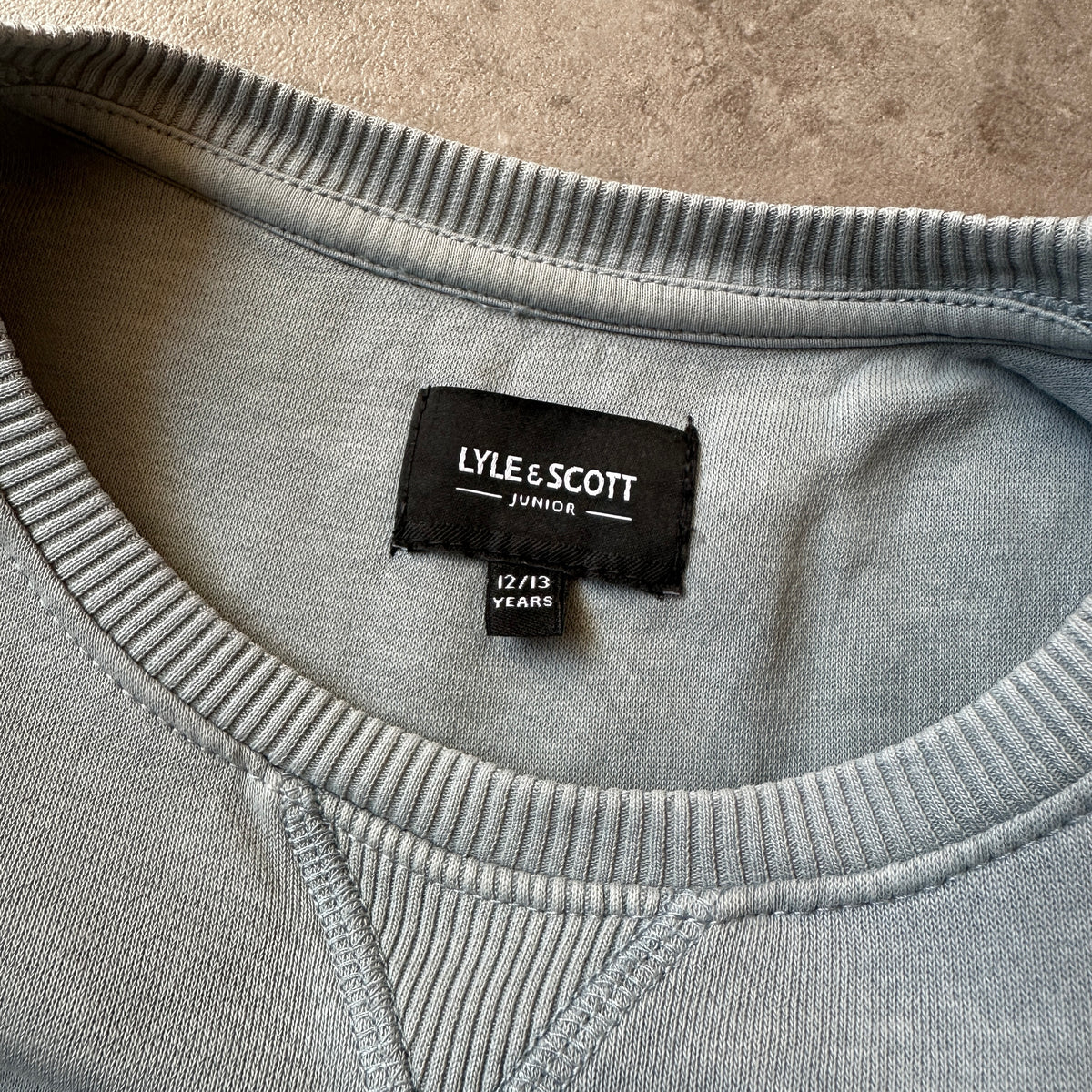 Lyle & Scott Grey Small Eagle Chest Logo Crewneck 152cm