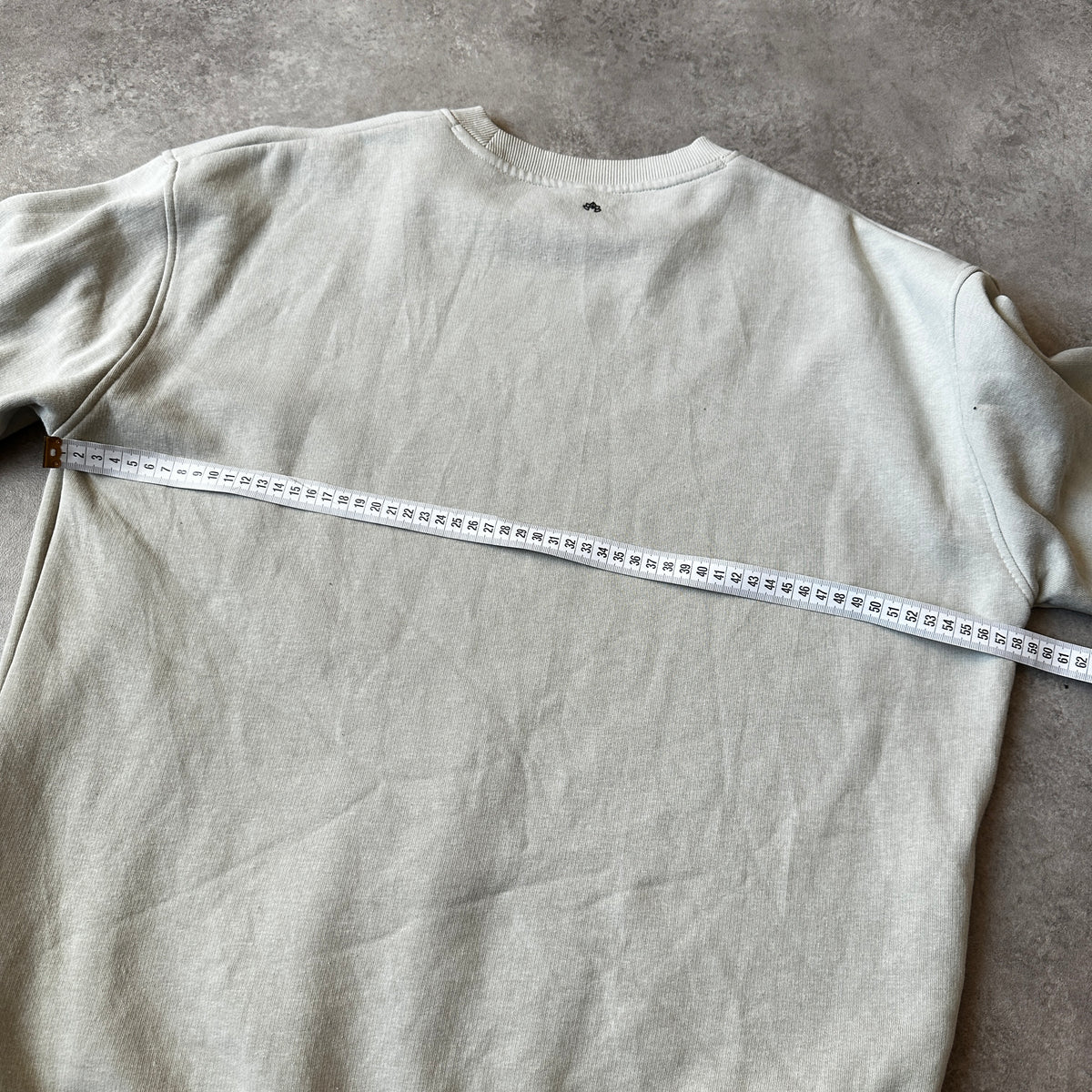 Lost Minds Light Beige Small Script Chest Logo Crewneck S