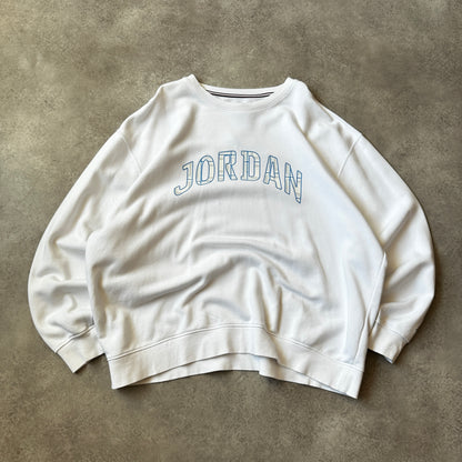 Jordan White Arch Logo Crewneck XXL