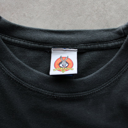 Looney Tunes Vintage Tweety Runner Tee – Black (Man-XL)