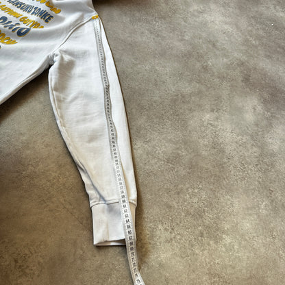 Daily Paper White Small Chest Logo Hoodie M