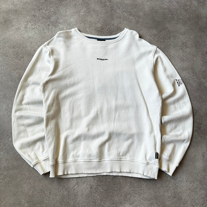 Ballin Off-White Small Chest & Sleeve Logo Crewneck L