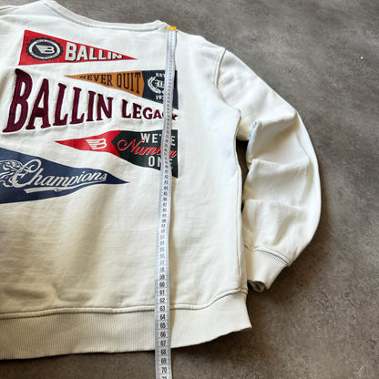 Ballin Off-White Small Chest & Sleeve Logo Crewneck L