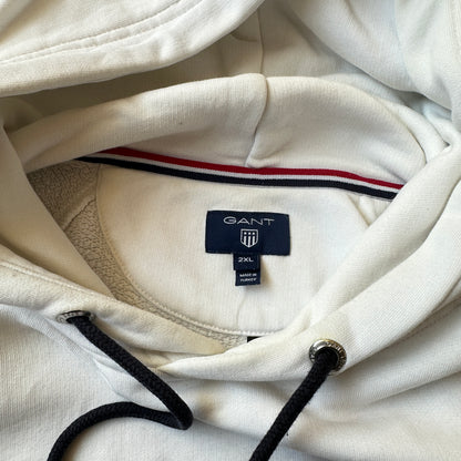 Gant White Shield Logo Hoodie XXL