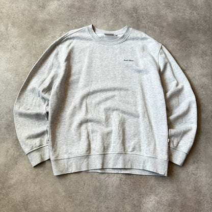 Anti Blue Light Grey Small Chest Logo Crewneck XXL