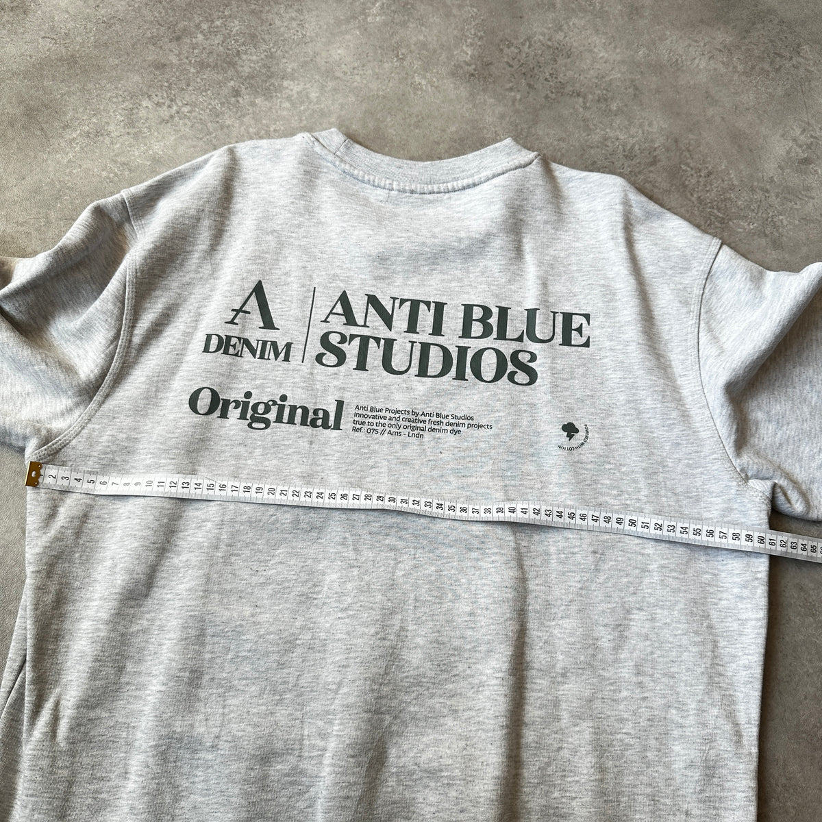 Anti Blue Light Grey Small Chest Logo Crewneck XXL