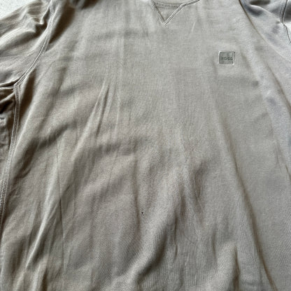 Boss Taupe Small Chest Patch Logo Crewneck XXL