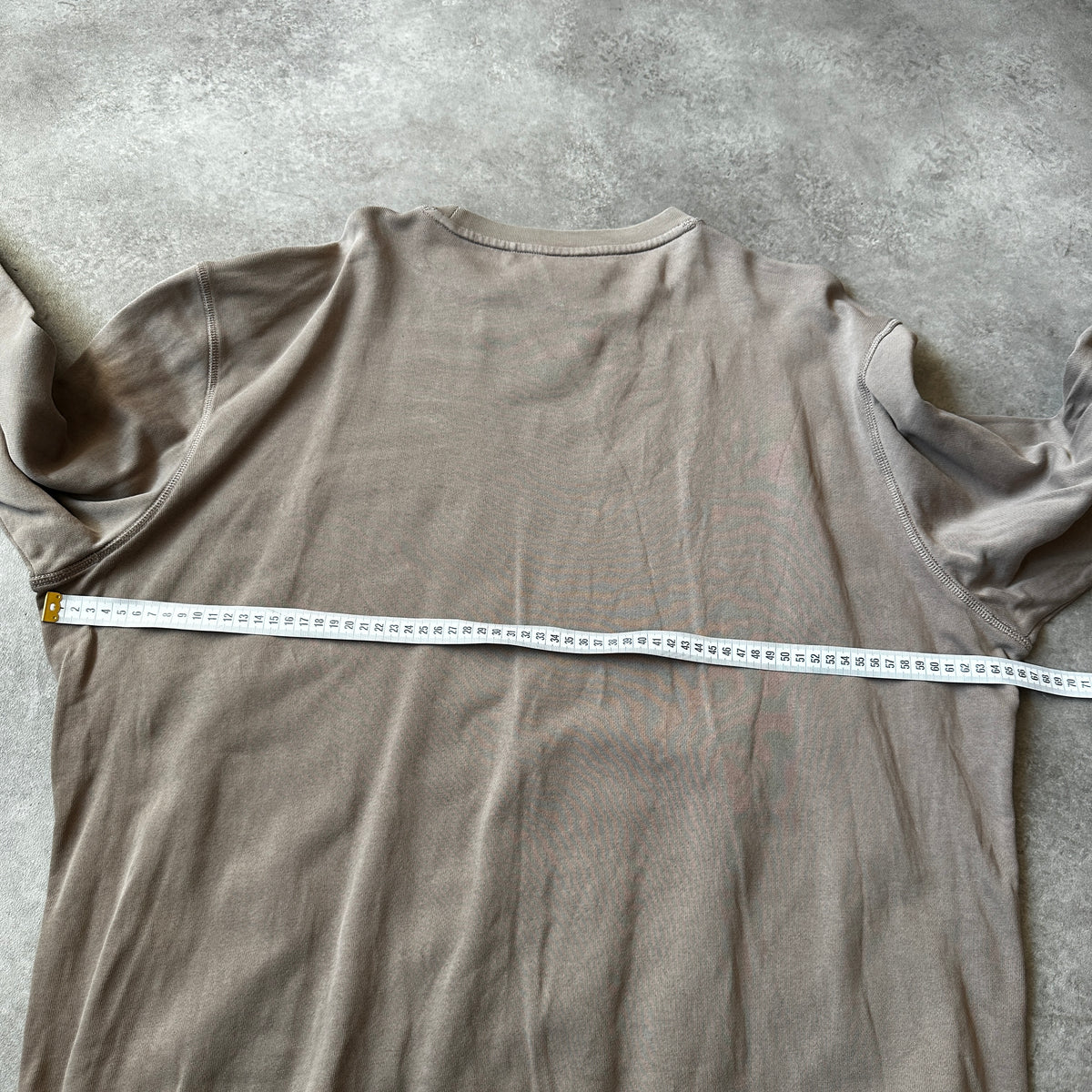 Boss Taupe Small Chest Patch Logo Crewneck XXL