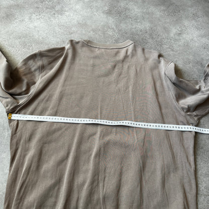 Boss Taupe Small Chest Patch Logo Crewneck XXL