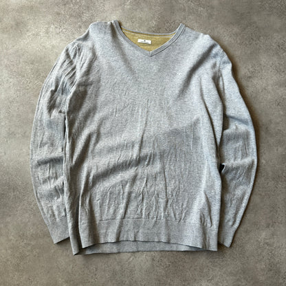 Tom Tailor Light Grey V-Neck Sweater L