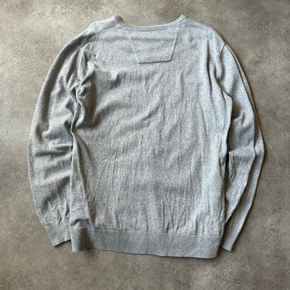 Tom Tailor Light Grey V-Neck Sweater L