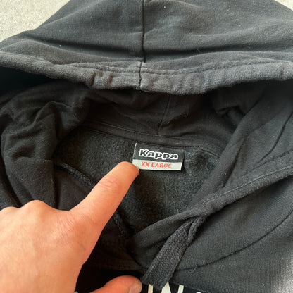 Kappa Black Big Arch Logo Hoodie XXL
