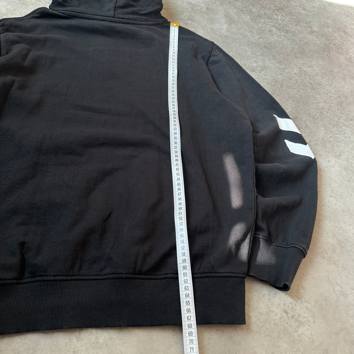 Hummel Black Front & Sleeve Logo Hoodie M