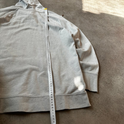 Champion Grey Outlined Script Logo Hoodie XL