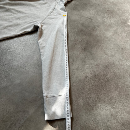 Champion Grey Outlined Script Logo Hoodie XL