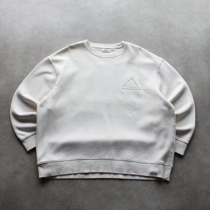 Slazenger Minimal Embroidered Logo Sweatshirt – White (Man-XXL)