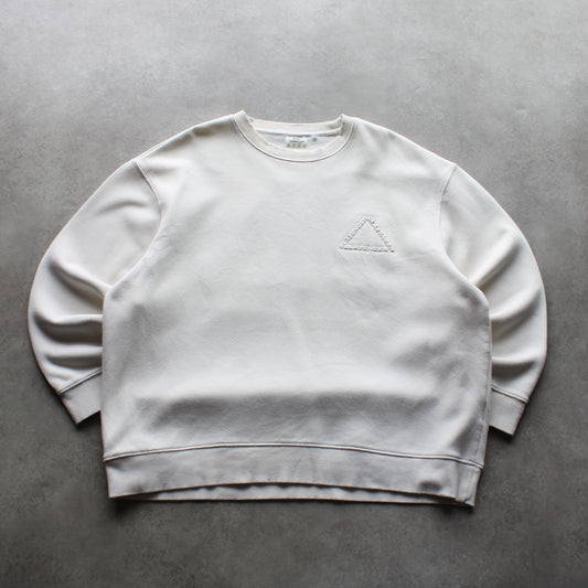 Slazenger Minimal Embroidered Logo Sweatshirt – White (Man-XXL)