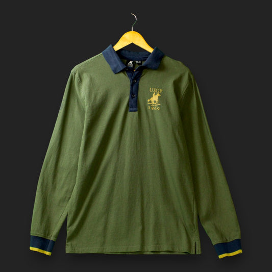 US Grand Langarm-Poloshirt