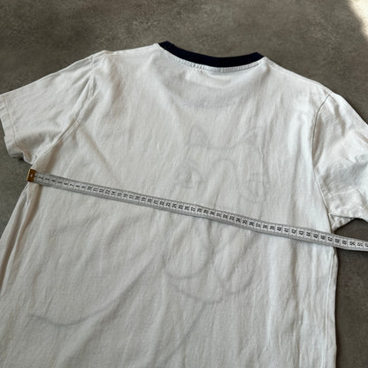 Scotch & Soda Off-White Animal Line Art Graphic Ringer T-Shirt L