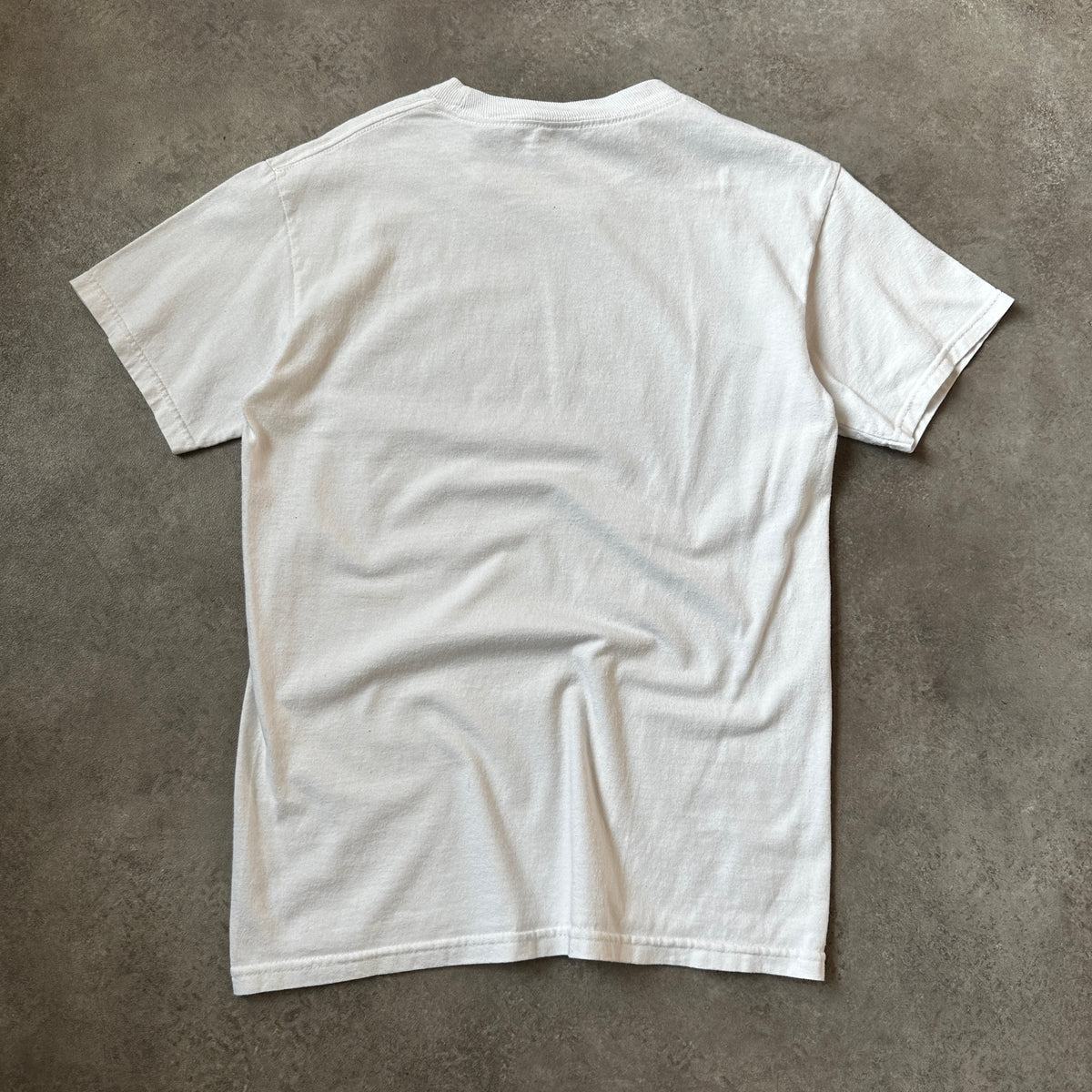 Alstyle White America Fish Graphic T-Shirt S