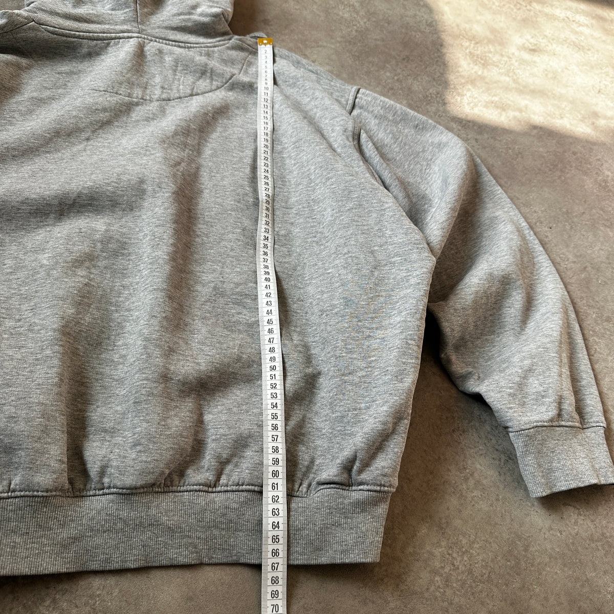 DEF Grey Box Logo Hoodie M