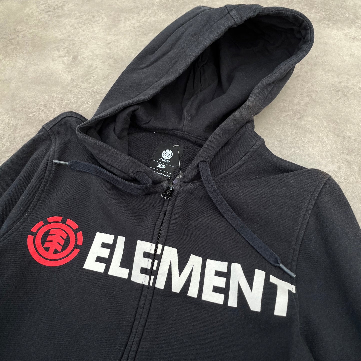 Element Black Zip Hoodie XS