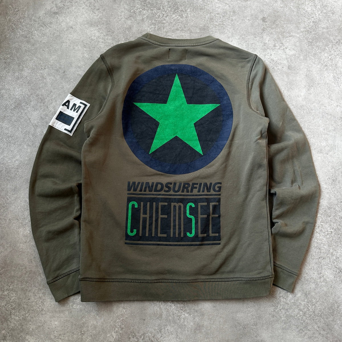 Chiemsee Olive Green Small Chest Logo Crewneck S