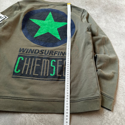 Chiemsee Olive Green Small Chest Logo Crewneck S