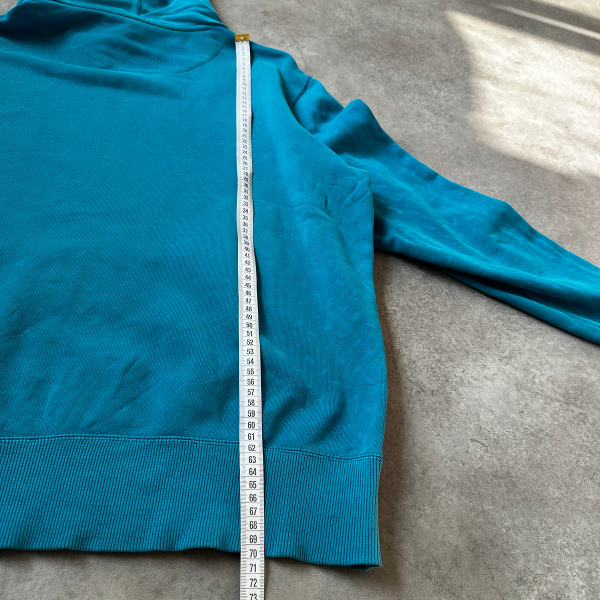 Nike Teal Patterned Swoosh Hoodie L