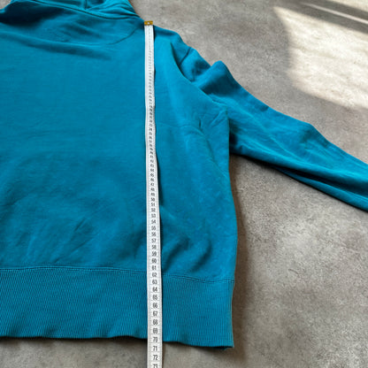 Nike Teal Patterned Swoosh Hoodie L