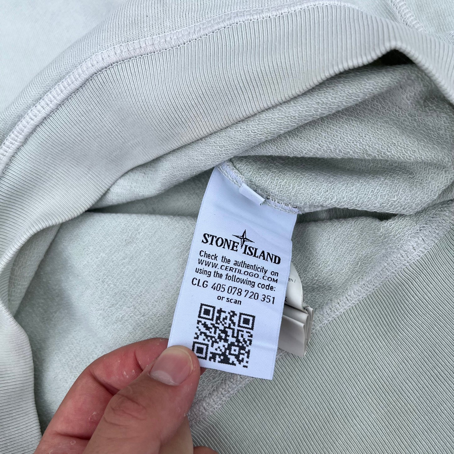 Stone Island Light Green Sweatshirt S