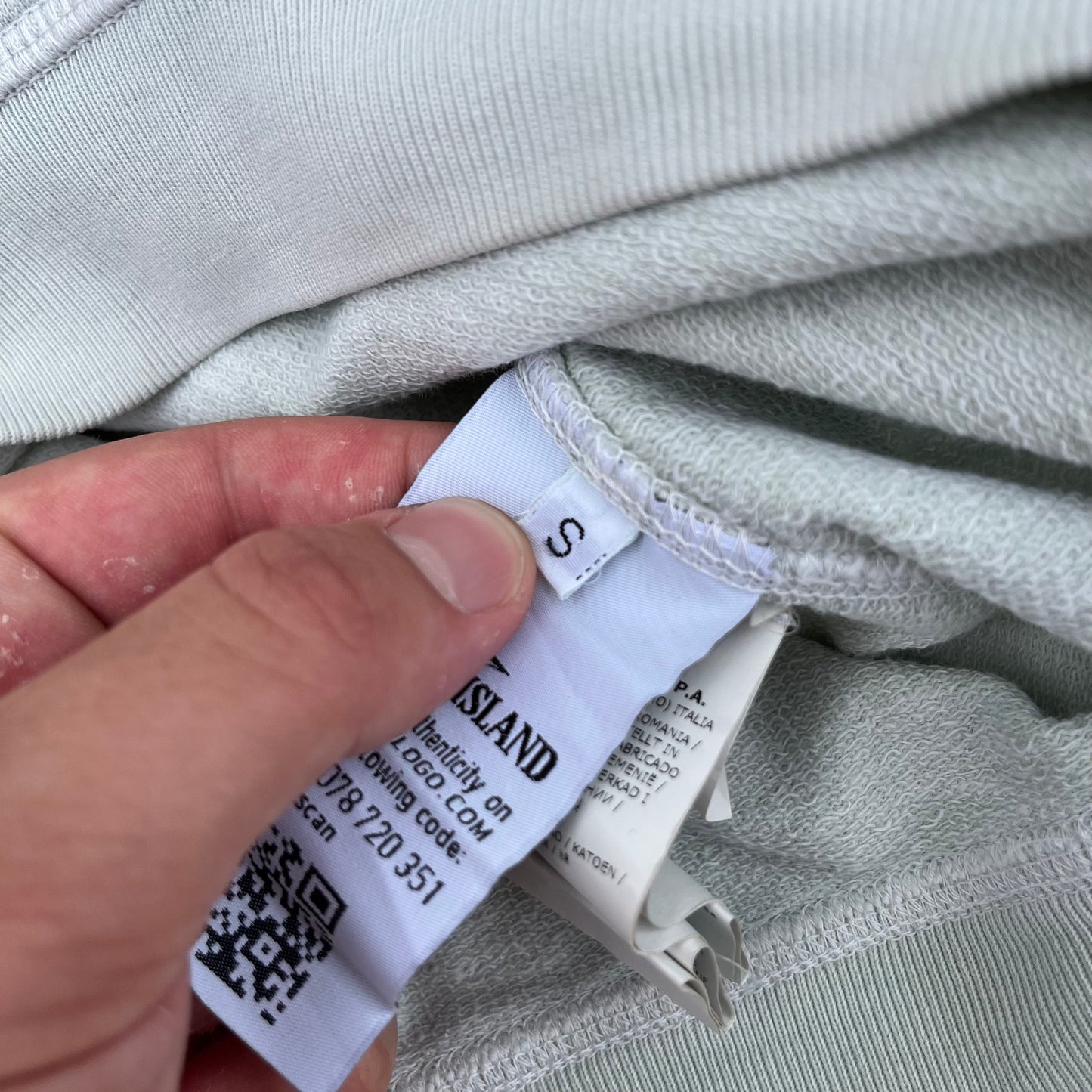 Stone Island Light Green Sweatshirt S