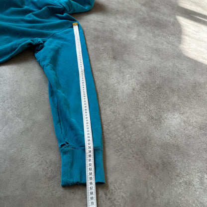Nike Teal Patterned Swoosh Hoodie L