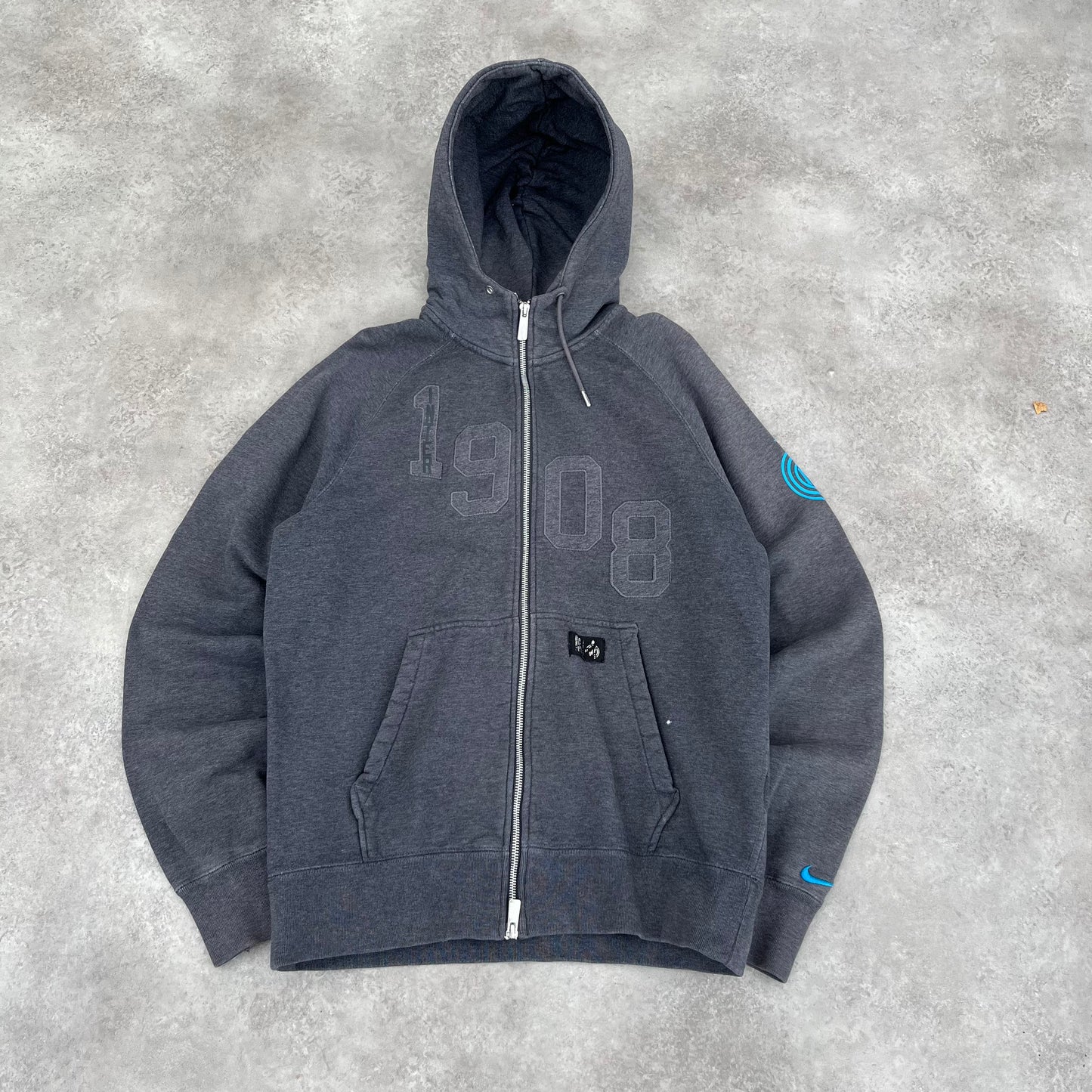 Nike Grey Zip Hoodie M