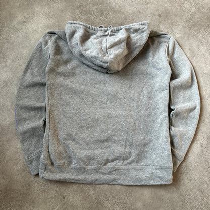 Hollister Grey Stacked Logo Hoodie M