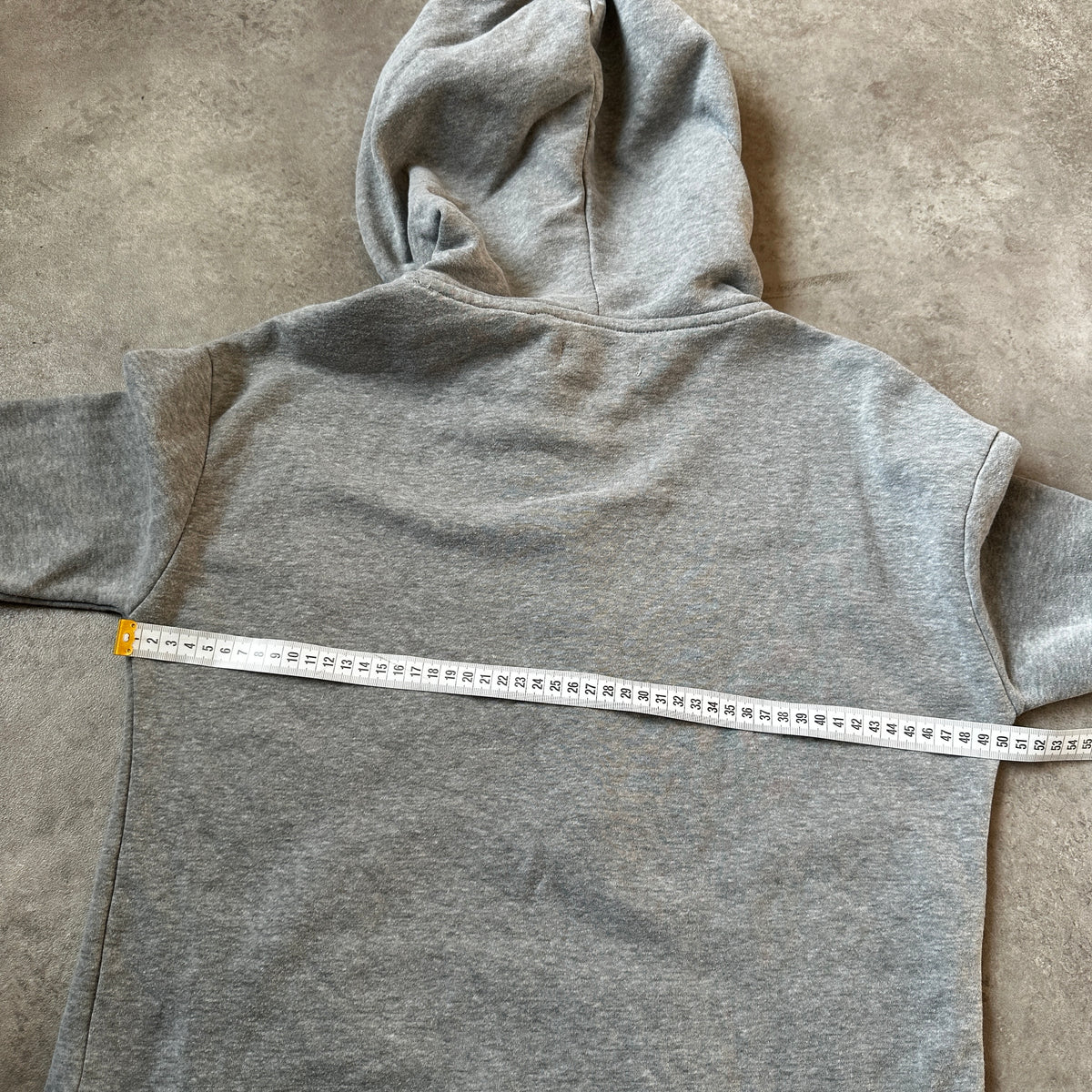Hollister Grey Stacked Logo Hoodie M