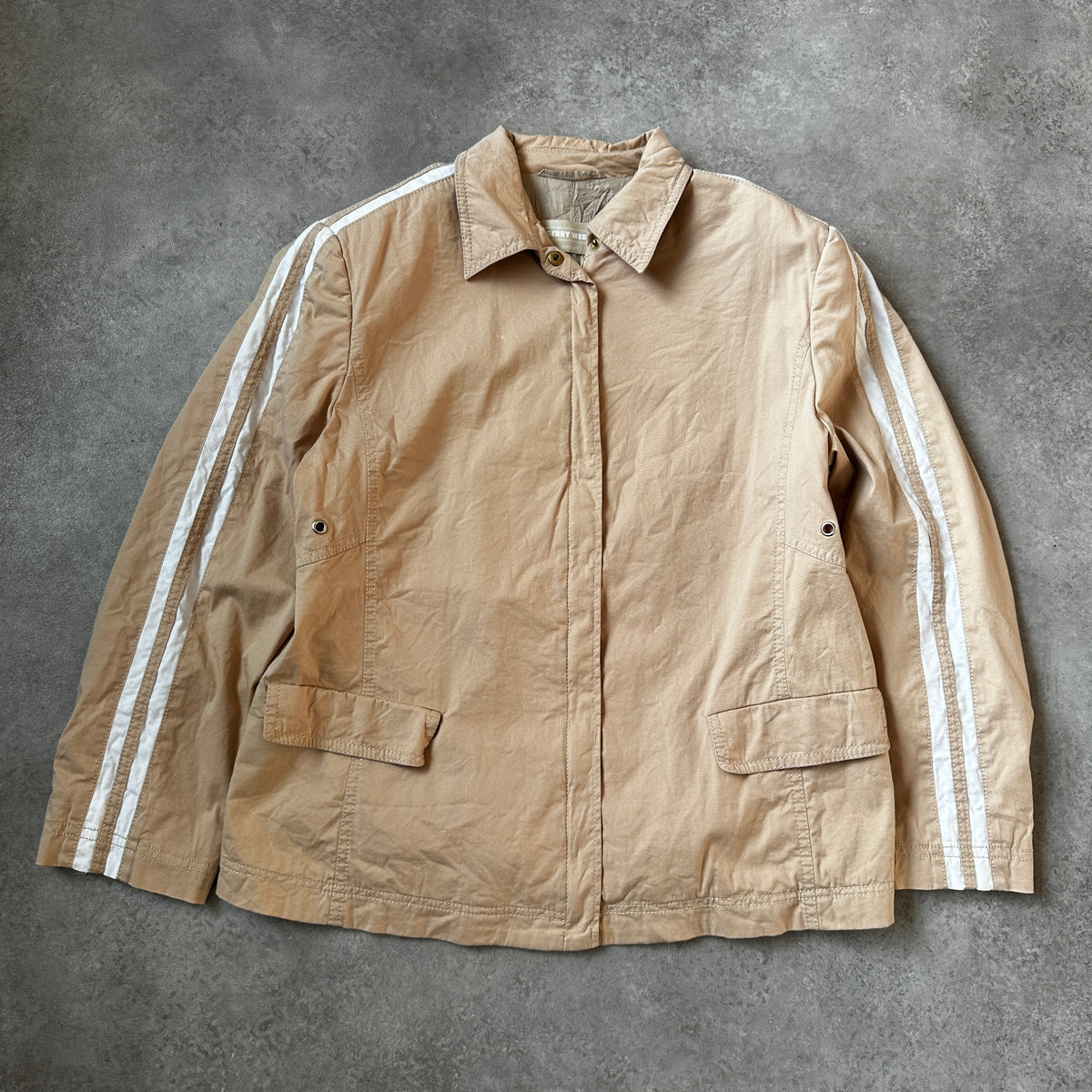 Gerry Weber Beige Dual Arm Stripe Jacket L