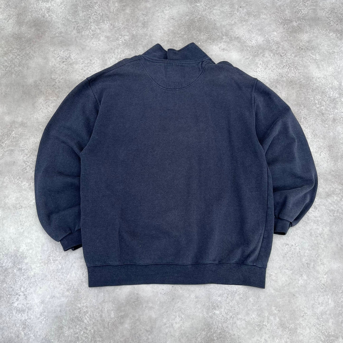 Champion Navy Quarter Zip Sweatshirt L