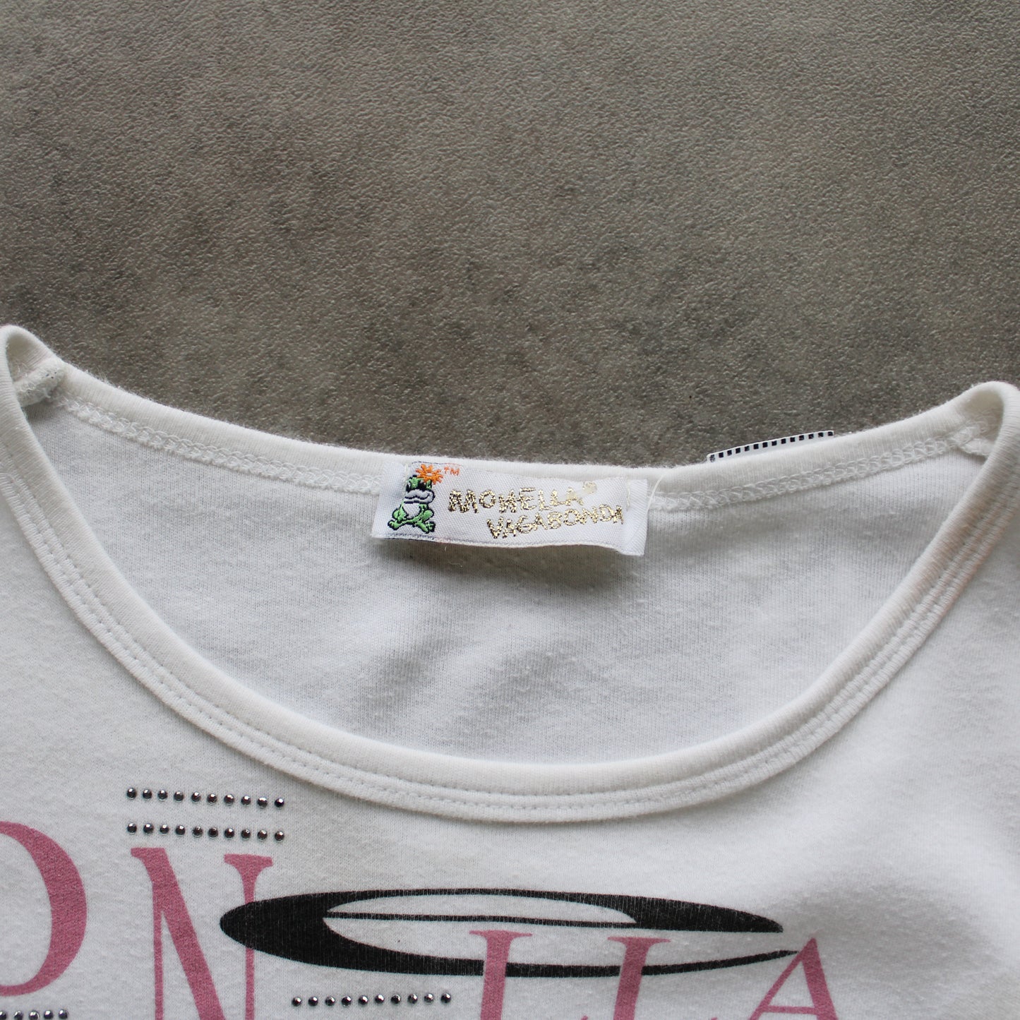 Monella Vagabonda White Graphic Long Sleeve (Woman-S)