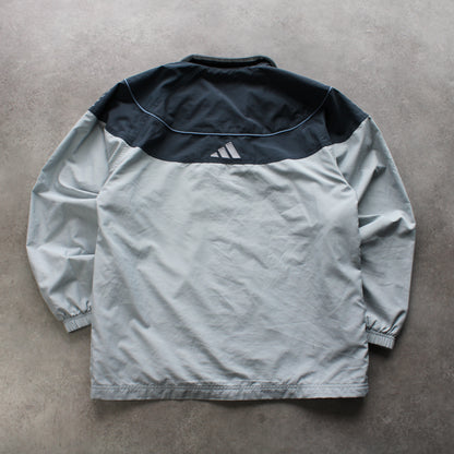 Adidas Vintage Track Jacket – Grey & Navy (Man-L)