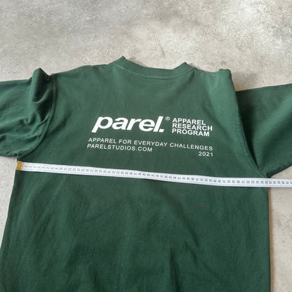 Parel Forest Green Small Chest Logo Crewneck L