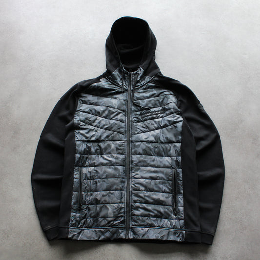 Lost Minds Hybrid Camo Hoodie Jacket – Black/Grey (Man-XL)