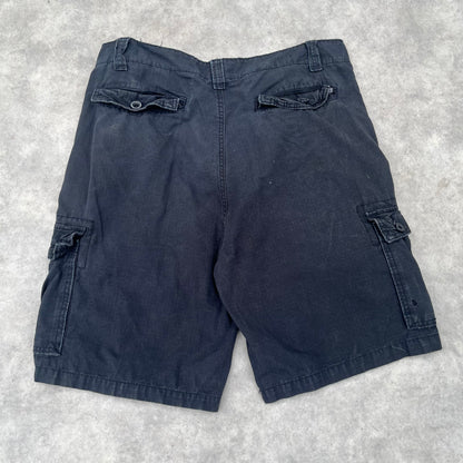 Free World Black Cargo Shorts W36