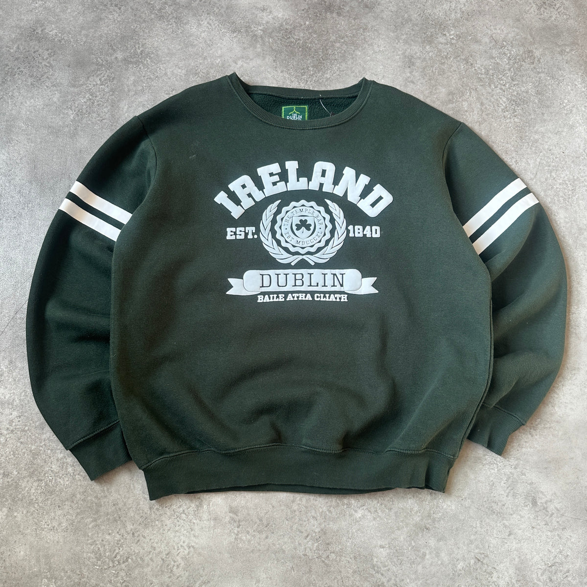 Dublin Trading Co. Dark Green Crewneck XL