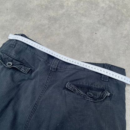 Free World Black Cargo Shorts W36