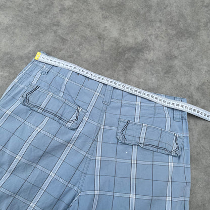 Unionbay Blue Plaid Cargo Shorts W29